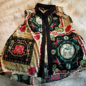 Small awesome patterned urban outfitters, sleeveless blouse